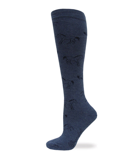 Wrangler Ladies Horse Pattern Knee High Socks 1 Pair