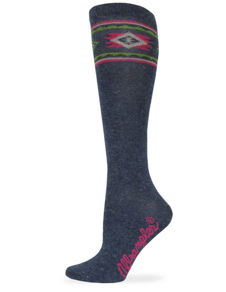 Wrangler Ladies Angora Aztec Knee High Socks 1 Pair