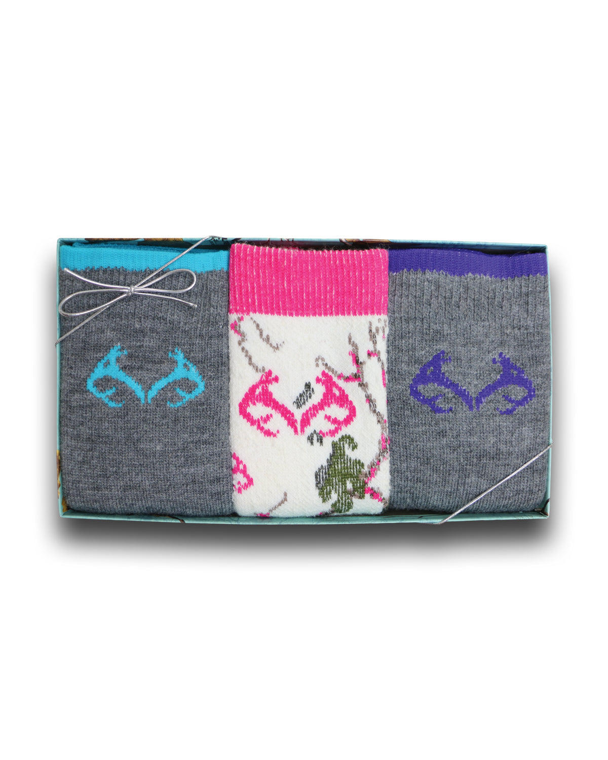 Realtree Ladies Merino Wool Blend Socks Gift Box 3 Pack