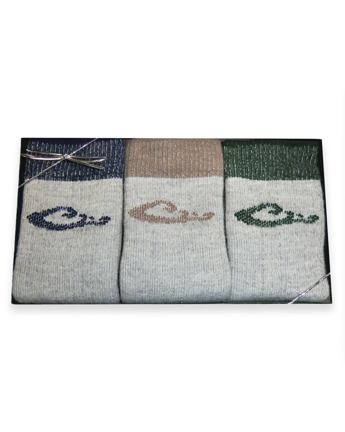 Drake Men's Merino Wool Blend Mid Calf Socks Gift Box 3 Pack